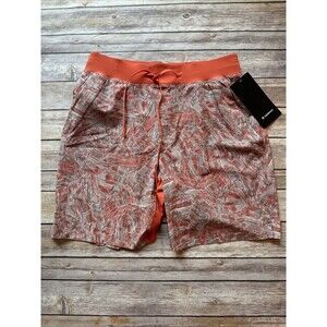 NEW Lululemon T.H.E. Short 7” Linerless Medium PLVC LM7AKRS Orange